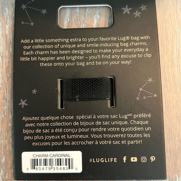 Lug CARDINAL Charm RARE - Picture 2 of 3